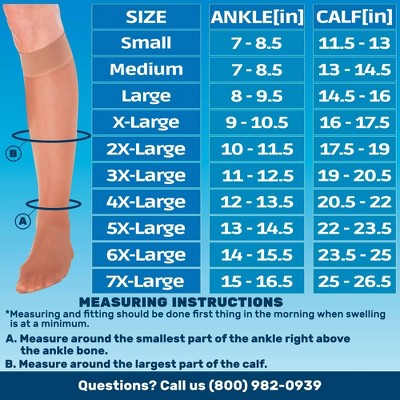 Absolute Support Women''s Knee High 8'15mmHg Mild Compression Socks for Swelling, Circulation & Travel ' Lightweight Everyday Hosiery, A107 - image 4