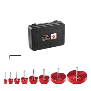 VEVOR PVC Pipe Reamer Kit, Aluminum Alloy, PVC Pipe Fitting Reamer Plumbing Tools Kit, Socket Saver for SCH 40 Pipe, Red - 1 of 4