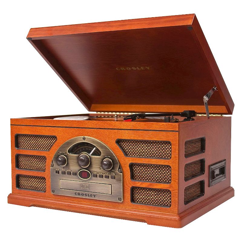 Crosley Rochester 5 in 1 Entertainment Center - Paprika (CR66D-PA), 4 of 7