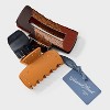 Variety Claw Hair Clip Set 3pc - Universal Thread™ Navy/Brown - 2 of 3