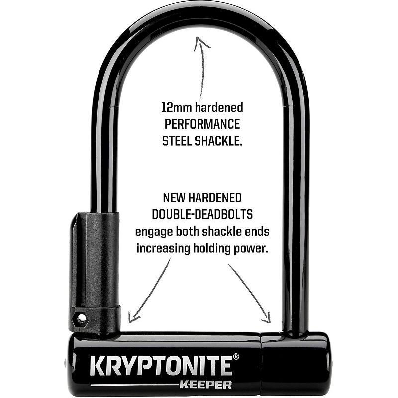 Kryptonite Keeper U-Lock 3.25 x 6" Black, 2 of 6