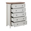 SEVOBAL Utility Storage Cabinets Modern 5 Drawer Dresser with Smooth Slide Rails and Anti-Tipping Device for Bedroom, Beige, 31.5"*15.75"*44.3" - 4 of 4