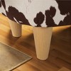 PAGED Animal Ottoman Cow-Shaped Upholstered Foot Stool Modern Accent Stool with Dual-Tone Color Schem for Entryway, Bedroom - 4 of 4