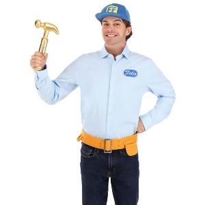 HalloweenCostumes.com One Size Fits Most  Men  Adult Disney Wreck it Ralph Fix it Felix Halloween Costume Kit, Blue/Orange - 1 of 4