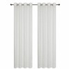 Kate Aurora Glam Chic Living 2 Pack Metallic Foil Sparkle Slub Sheer Grommet Top Curtain Panels - 3 of 4