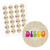 Big Dot of Happiness 70's Disco - 1970's Disco Fever Party Circle Sticker Labels - 24 Count - 2 of 4