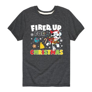 Boys' - Paw Patrol - Fired Up For Christmas Short Sleeve Graphic T-Shirt - 1 of 4
