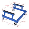 VisioGear Motorcycle Engine Cradle Dolly, 1500lbs Maximum Tongue Weight Capacity, Blue, 18"*20"*12" - 3 of 4