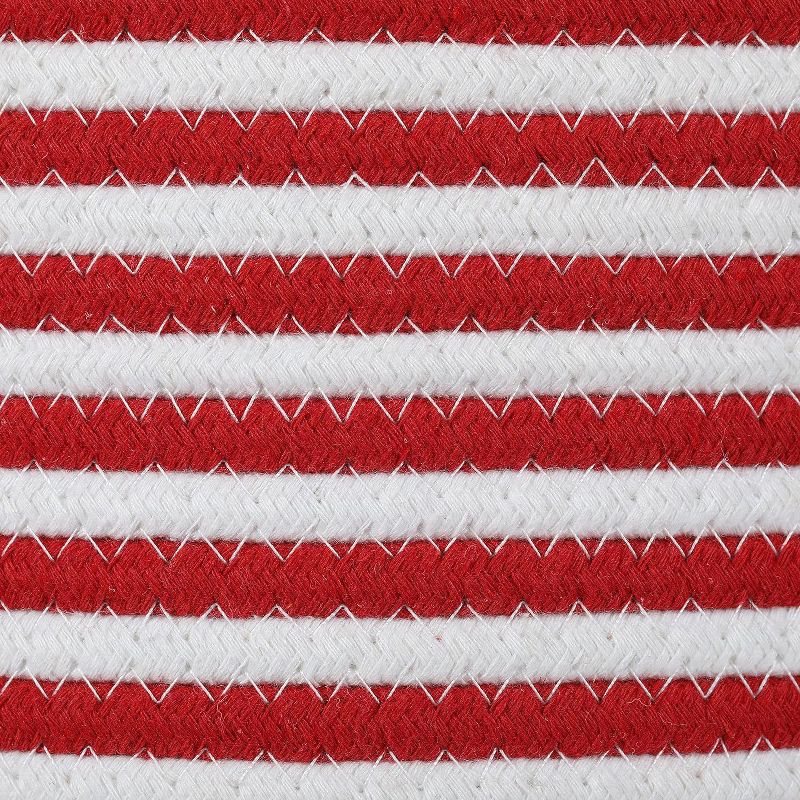 Midlee Candy Cane Rope Basket, 2 of 8
