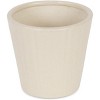 Cheung's Currula Tapered Vertical Dotted Pattern Ceramic Pot - Small - Off White - 3 of 3