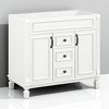 36" Bathroom Vanity Cabinet Without Sink, Freestanding Storage Cabinet with 2 Drawers and Soft-Closing Doors - 3 of 4