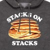 Men's - Instant Message - Pancakes Stacks On Stacks Graphic Fleece Pullover Hoodie - 2 of 4