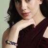 SOHI Women's Multicolour Metallic Swirl Bracelet - 3 of 4