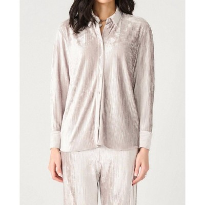Women's Plisse Velvet Blouse - Dex