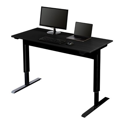 Black Adjustable Height Standing Desk with MDF Top