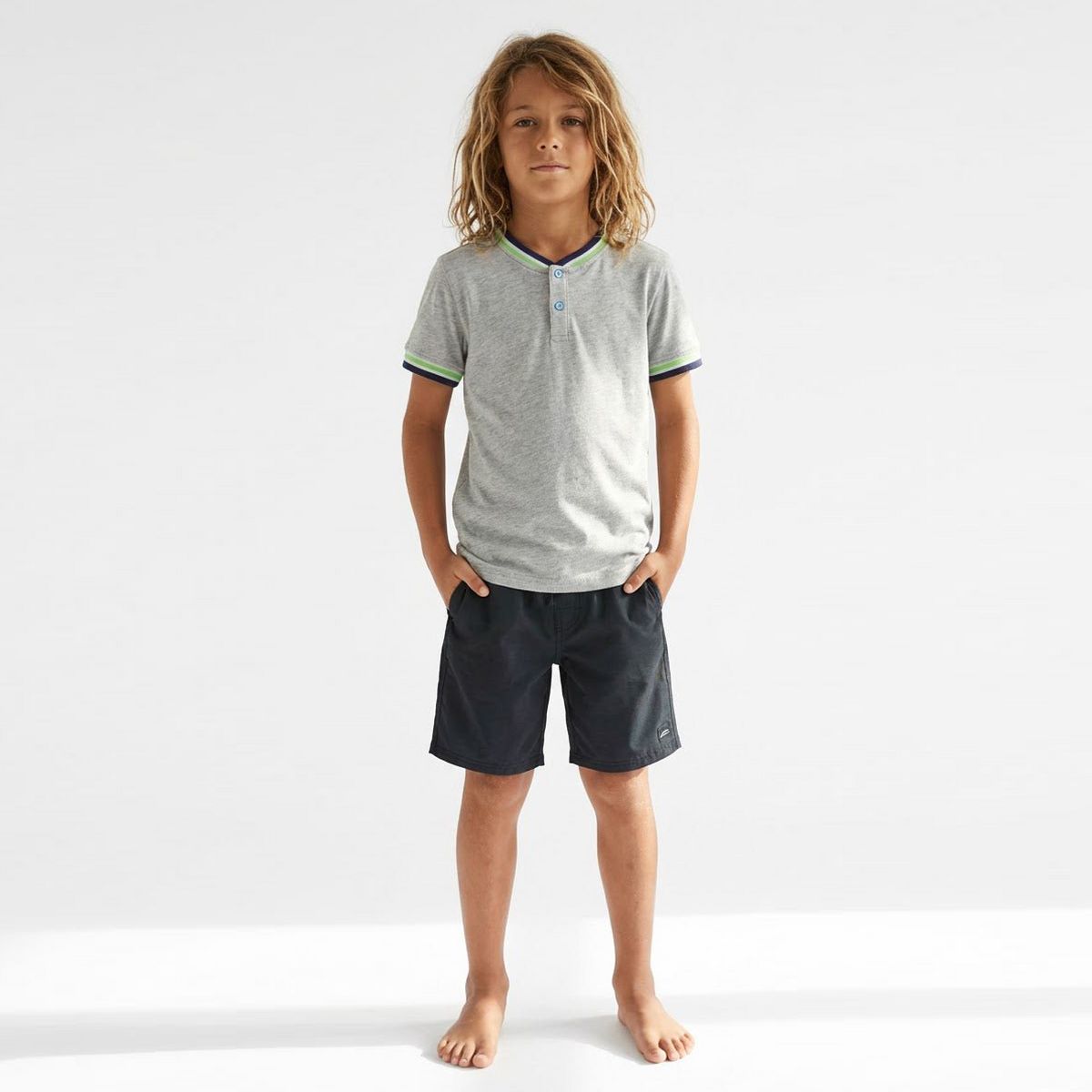 Rockets of Awesome Tipped Henley for Boys - thumbnail 2