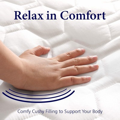 Full Size White Quilted Hypoallergenic Mattress Pad