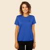 Dalix Smile Face Embroidered Soft Cotton Short Sleeve T Shirt Womens - 2 of 4