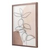 Tyler & Finn 22" x 28" Abstract Botanical Framed Art Print Under Embellished Plexi : Modern Wall Decor, Vertical Lithograph - 4 of 4