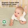 KeaBabies 2pk Soothe Waterproof Fitted Crib Sheets for Girl, Boy, 100% Organic Soft Cotton Crib Mattress Protector Sheet - 2 of 4