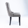 NicBex Retro Wingback Dining Chairs Set of 2, Upholstered with Backstitching Nailhead Trim & Solid Wood Legs, Comfy Kitchen Side Chairs - 2 of 4