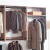 HomeStock Devi Series 31.5–94.5in. W  Modular Closet System Wall Mount Double Hanging Rods 1-Shelf Wood Closet System - 4 of 4