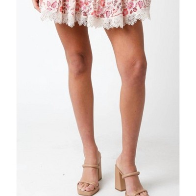 Women's Crochet Tiered Skirt - OLIVACEOUS