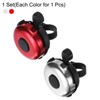 Unique Bargains Aluminum Loud Clear Sound Classic Scooters Bicycle Bells 2 Pcs 2.3" - 3 of 4