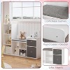 Kids Bookshelf£¬Children Bookcase with Soft Cushion Seat ¨C Children¡¯s Toy Storage Cubby & Reading Nook, 44.1" Kids Storage Cabinet - 3 of 4