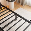 CAVINAS Twin Bed Frames, Heavy Duty Twin Size Bed Frames with USB Charging Station, Modern Twin Bed with Headboard for Bedroom - 2 of 4