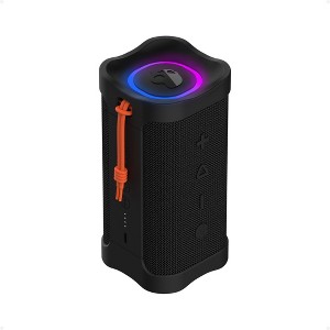 Lifeworks Terrain 2 Wireless Bluetooth Speaker, IPX7 Water Resistant, 14H Battery, Multi-Link, LED Light Show, Portable, Black - 1 of 4