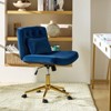 Nigel Modern Flannel Office Chair with Tilt and Adjustable Height Mecha|HULALA HOME - 3 of 4