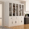 FUFU&GAGA Large Combo Storage Cabinet Glass Door Display Cabinet Combined Cabinet Organiser - 3 of 4