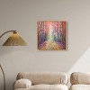 Art Remedy Road in Autumn Pastel Color Abstract Wall Art Framed - 2 of 4