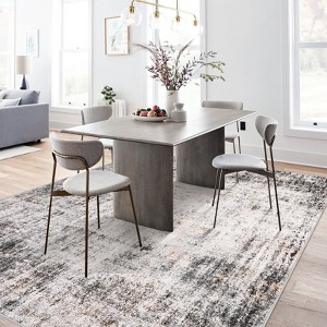 Vintage Rugs for Living Room – Machine Washable Area Rugs with Non-Slip Backing，Soft Short Pile Carpet for Bedroom, Kitchen, Hallway, Office - 1 of 4