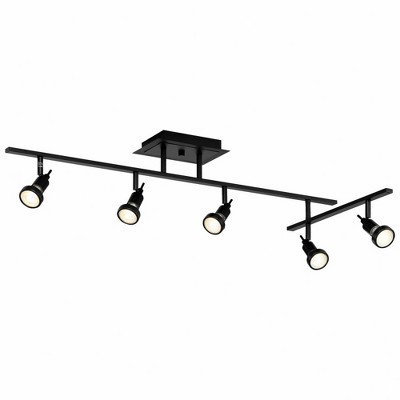 Viper Black Metal 5-Light Adjustable Track Lighting