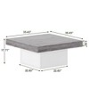 NicBex 35.43" W Square Wood Coffee Table Center Dining Table with LED Lights for Living Room - 3 of 4