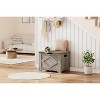 Multifunctional Storage Bench with Safety Hinges, 300 lbs Capacity Toy Chest, Entryway Bench, Shoe Organizer for Bedroom Living Room - 3 of 4