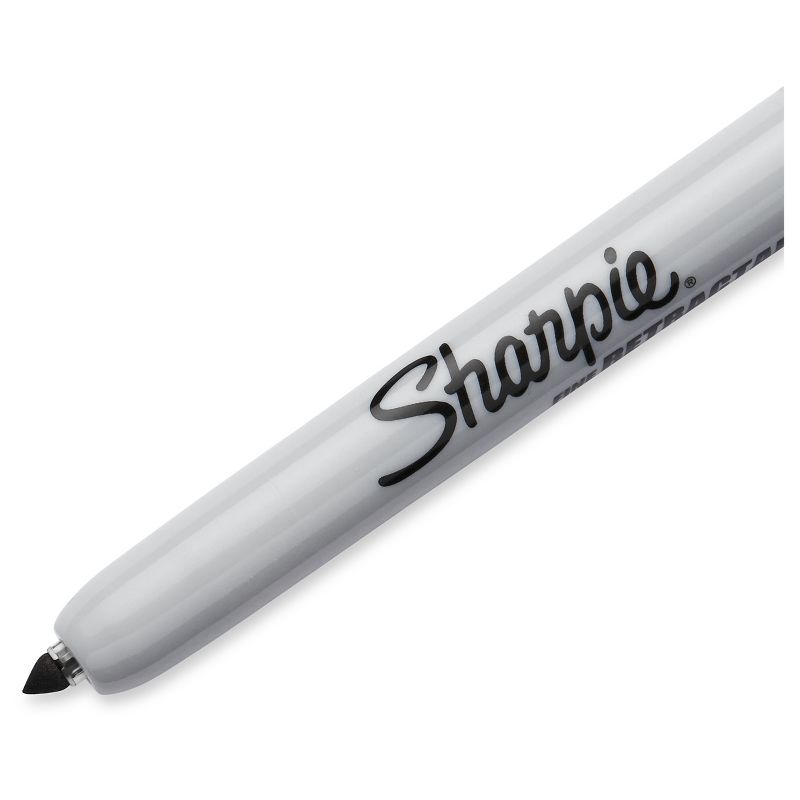 Sharpie 3pk Permanent Markers Retractable Fine Tip Black, 5 of 8
