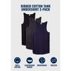 KingSize Men's Big & Tall Ribbed Cotton Tank Undershirt 3-Pack - image 3 of 4