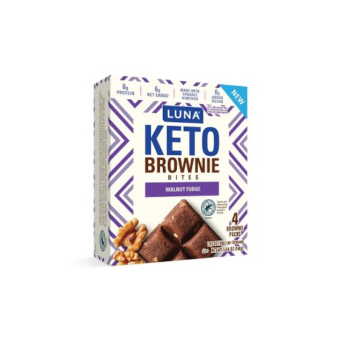 Luna Keto Brownie Bites Walnut Fudge - 4pk - image 1 of 4