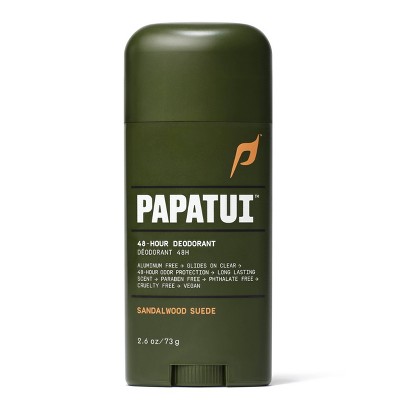 Papatui 48-Hour Men's Deodorant Sandalwood Suede - 2.6oz