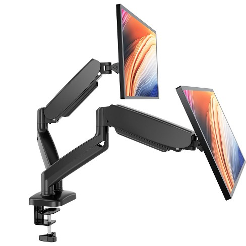 Sweetcrispy Dual Monitor Mount: Gas Spring Arm Desk Stand with Clamp & Grommet Base for Computer Screens - image 1 of 4