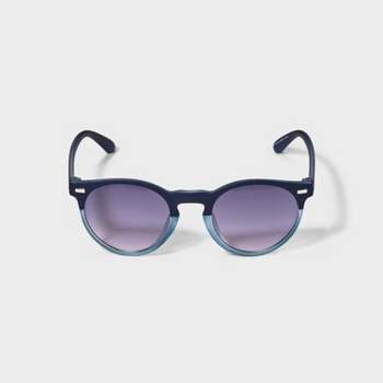 Boys' Aviator Round Sunglasses with Color Block - Cat & Jack™ Blue