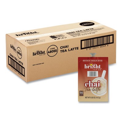 FLAVIA The Bright Tea Co. Chai Tea Latte Freshpack, Chai Latte, 0.5 oz Pouch, 72/Carton