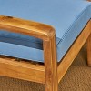Christopher Knight Home Parma Outdoor Acacia Wood Club Chairs with Water-Resistant Cushions (Set of 2) - 4 of 4