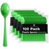 Exquisite Heavy Duty Solid Color Plastic Spoons-100 Count - 2 of 4