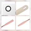 Unique Bargains Short Double Head Long Handle Foundation Spatula Rose Gold Tone 1 Set - 3 of 4