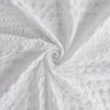 SEVOBAL Shower Curtain Super Waffle Textured Cotton Fabric Dimensional Dry Hand Natural Look Easy Care Machine Washable, White, 72"*72"*0.13" - 2 of 4