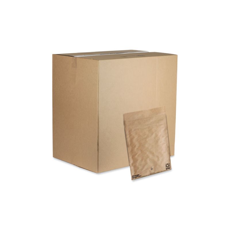 Pregis EverTec Curbside Recyclable Padded Mailer, #0, Kraft Paper, Self-Adhesive Closure, 7 x 9, Brown, 300/Carton, 1 of 6